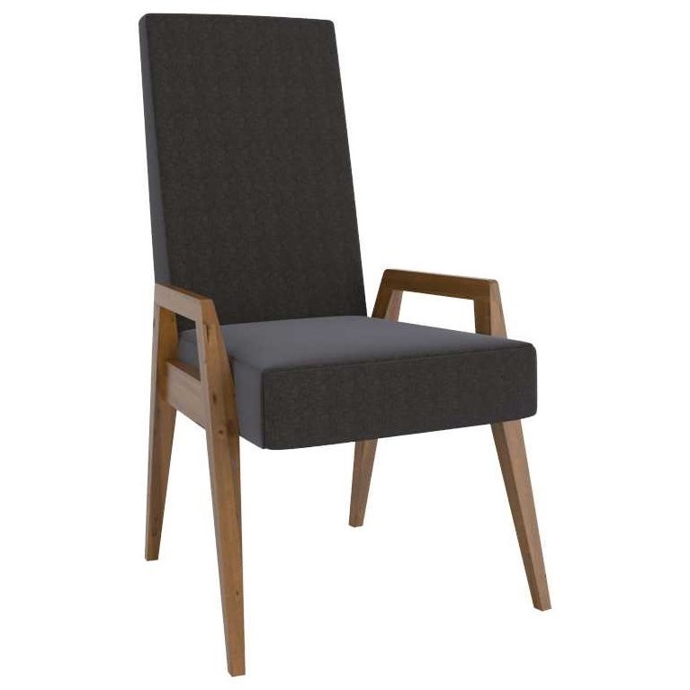 Canadel East Side Retro Customizable Dining Arm Chair With Upholstered